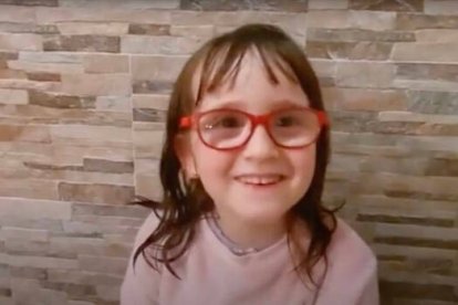 Vera, en el vídeo que ha compartido su padre