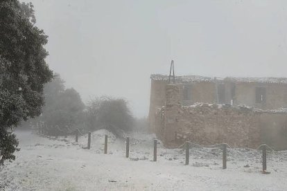 Nevada en el Serrallo (Mas de Tetuán), en la Font Roja / FOTO Laboratorio Climatología UA