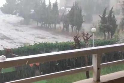 Granizada en El Campello