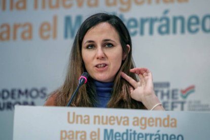 La secretaria general de Podemos, Ione Belarra.