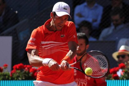 Novak Djokovic, en una de sus más recientes participación en el Mutua Madrid Open.