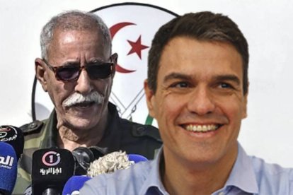 El líder del Frente Polisario y Pedro Sánchez