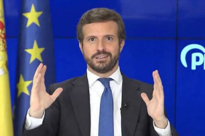 Casado durante su balance del año ante la ejecutiva del PP