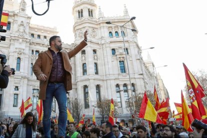 Santiago Abascal en Cibeles