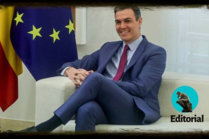 Pedro Sánchez, este martes en Moncloa