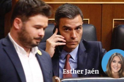 Pedro Sánchez y Gabriel Rufián