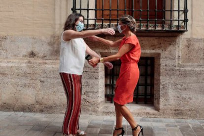 Mónica Oltra y Yolanda Díaz en uno de sus encuentros