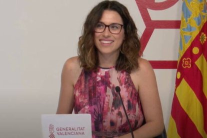 Aitana Mas, portavoz del Consell, vicepresidenta y consellera de Igualdad.