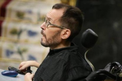 Pablo Echenique, este miércoles en el Congreso.