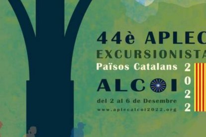 Detalle del cartel del encuentro en Alcoy