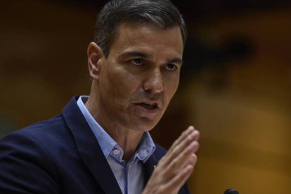 Pedro Sánchez en el Senado