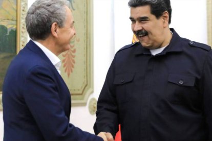 José Luis Rodríguez Zapatero y Nicolás Maduro