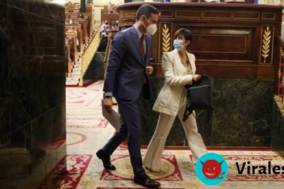 Pedro Sánchez e Isabel Rodríguez