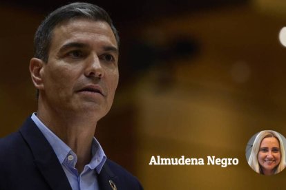 Pedro Sánchez, este martes en el Senado