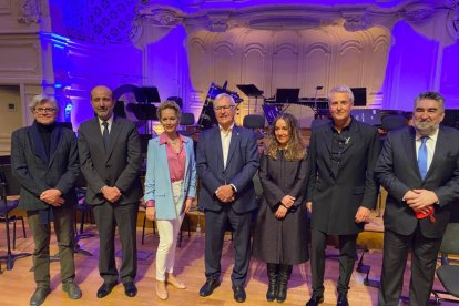 Joan Ribó en el concierto de la Orquesta de Valencia en París.