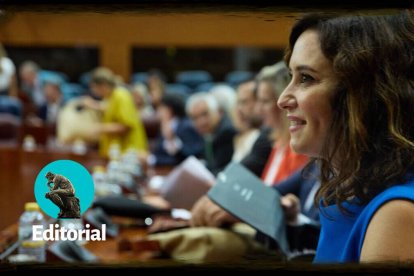 Isabel Díaz Ayuso, en la Asamblea de Madrid