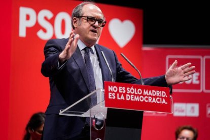 El candidato socialista, Ángel Gabilondo