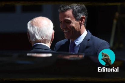 Pedro Sánchez y Joe Biden en Madrid