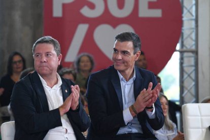 Page y Sánchez en su último acto juntos en Toledo