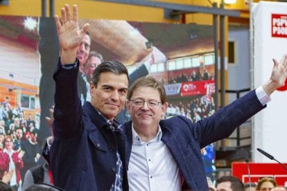 Pedro Sánchez y Ximo Puig.