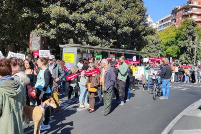 Manifestación contra la caza en Valencia.