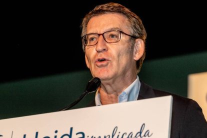 El presidente del Partido Popular, Alberto Núñez Feijóo