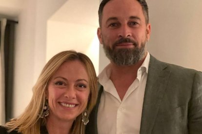 Abascal y Meloni en una imagen reciente