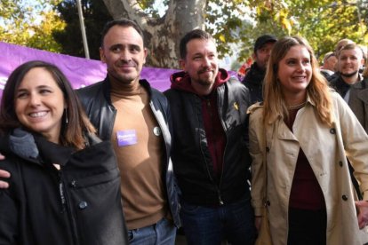 Pablo Iglesias en la manifestación de la Sanidad de Madrid