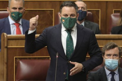 El líder de Vox, Santiago Abascal