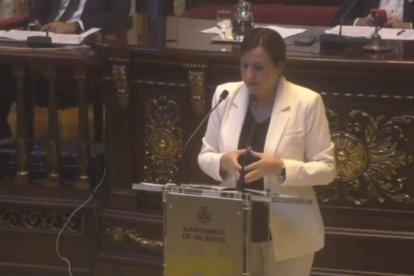 La portavoz del PP en el Ayuntamiento de Valencia,  María José Catalá.