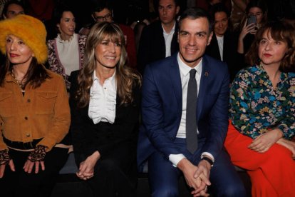 Pedro Sánchez en la Mercedes-Benz Fashion Week Madrid