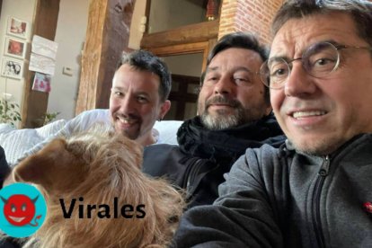 Pablo Iglesias, Rafa Mayoral y Juan Carlos Monedero