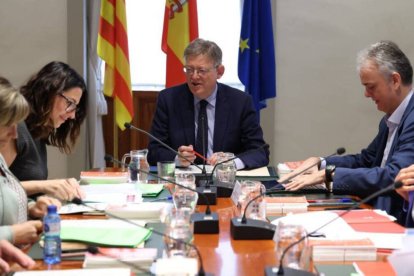 Ximo Puig preside la reunión del Gobierno valenciano