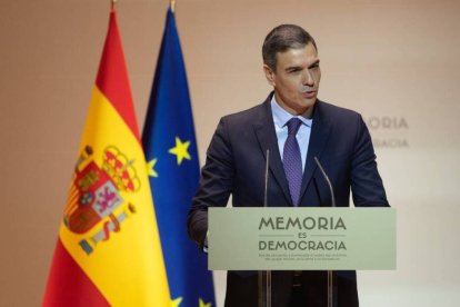 El presidente del Gobierno, Pedro Sánchez