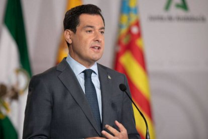 El presidente de la Junta de Andalucía, Juanma Moreno