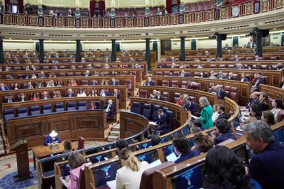 Imagen del Congreso al inicio de la sesión de control del miércoles 15 de marzo.