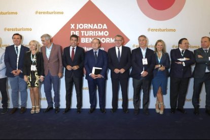 Carlos Mazón en la jornada organitzada per AVE a Benidorm