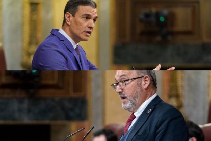 El presidente del Gobierno, Pedro Sánchez, y el exdiputado socialista Juan Bernardo Fuentes Curbelo, alias 'Tito Berni'.