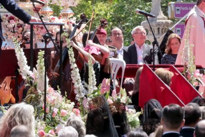 Joan Ribó en el acto del Puente del Real