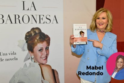 Nieves Herrero durante la presentación de su polémica biografía de la baronesa Thyssen.