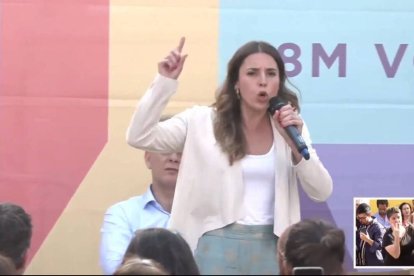 Irene Montero en Valencia.