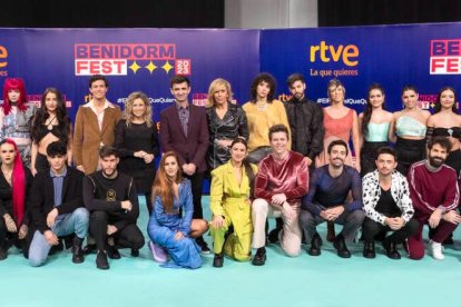 Los 18 artistas del Benidorm Fest 2023.