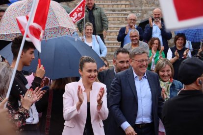 Ximo Puig a su llegada al acto de la Vall d'Uixó - PSOE