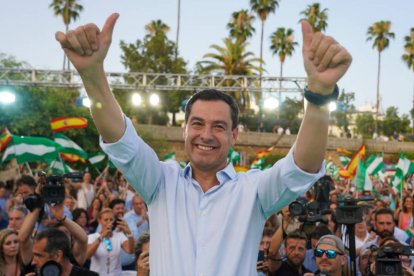 El presidnete de la Junta de Andalucía y del PP-A, Juanma Moreno.