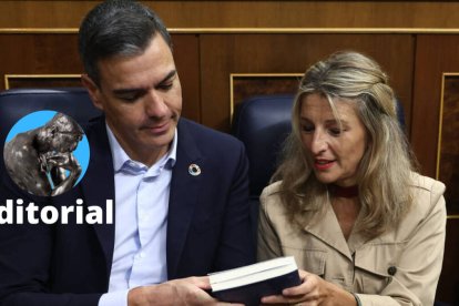 El presidente del Gobierno, Pedro Sánchez y la vicepresidenta segunda y líder de Sumar, Yolanda Díaz.