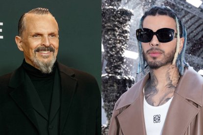 Miguel Bosé y Rauw Alejandro.