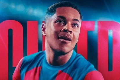 Vitor Roque, en una imagen promocional del FC Barcelona.