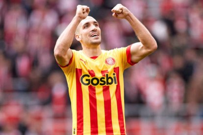 Oriol Romeu, en un partido con el Girona