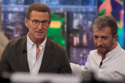 El presidnete del Pp, Alberto Núñez Feijóo, en el programa de El Hormiguero.