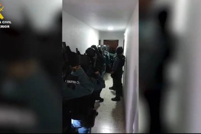 Intervención de la Guardia Civil en la operación Mesekito.